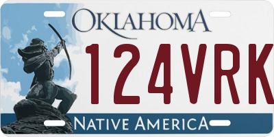 OK license plate 124VRK