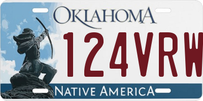 OK license plate 124VRW