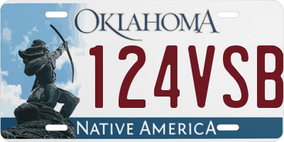 OK license plate 124VSB