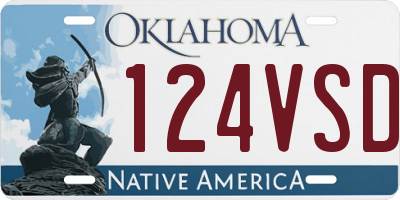OK license plate 124VSD