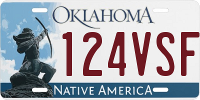 OK license plate 124VSF