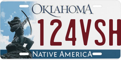 OK license plate 124VSH