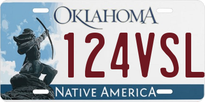 OK license plate 124VSL
