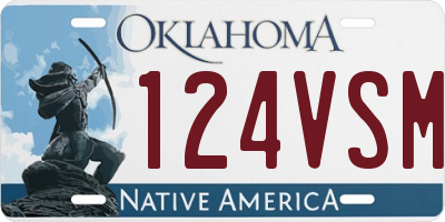 OK license plate 124VSM