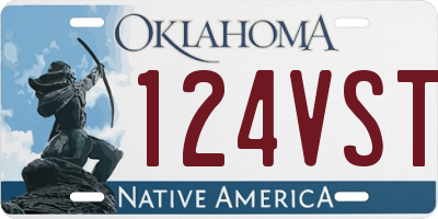OK license plate 124VST