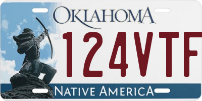OK license plate 124VTF