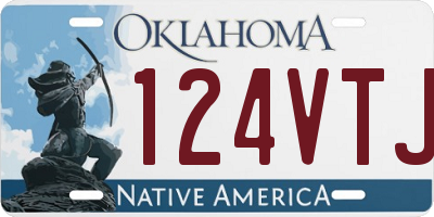 OK license plate 124VTJ