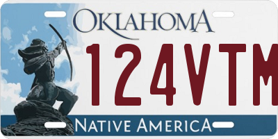 OK license plate 124VTM