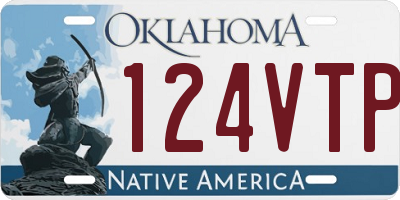 OK license plate 124VTP