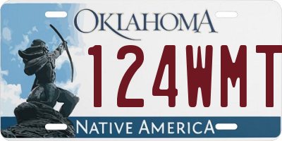 OK license plate 124WMT