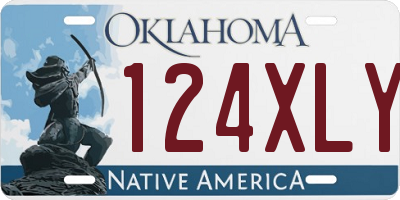 OK license plate 124XLY