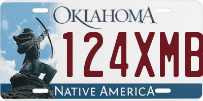 OK license plate 124XMB