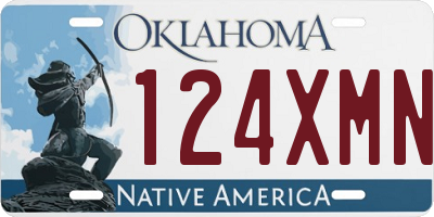 OK license plate 124XMN