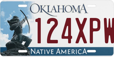 OK license plate 124XPW