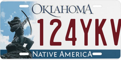 OK license plate 124YKV