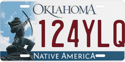 OK license plate 124YLQ