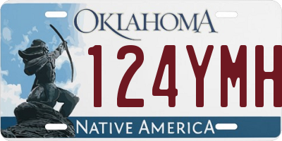 OK license plate 124YMH
