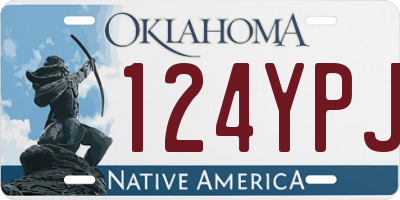 OK license plate 124YPJ