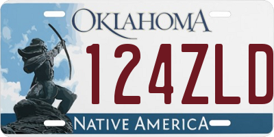 OK license plate 124ZLD