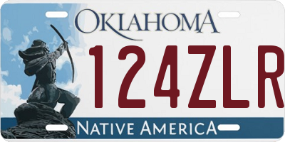 OK license plate 124ZLR
