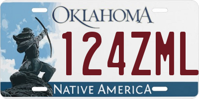 OK license plate 124ZML