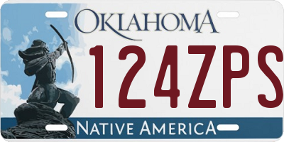 OK license plate 124ZPS