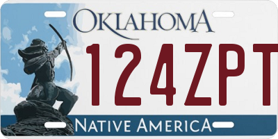 OK license plate 124ZPT