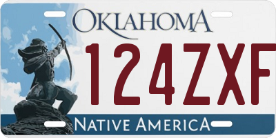 OK license plate 124ZXF