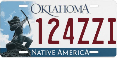 OK license plate 124ZZI