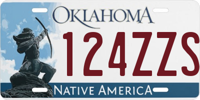 OK license plate 124ZZS