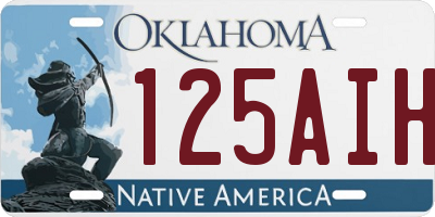 OK license plate 125AIH