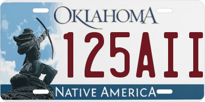 OK license plate 125AII