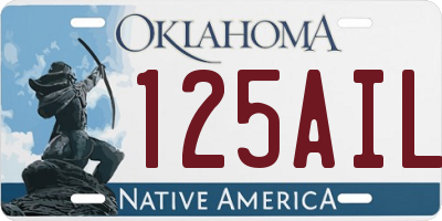 OK license plate 125AIL