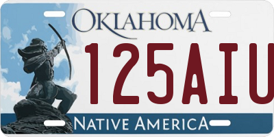 OK license plate 125AIU