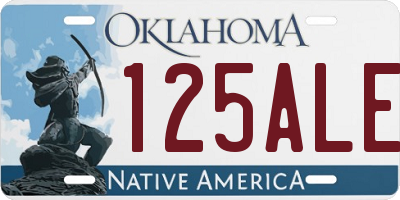 OK license plate 125ALE