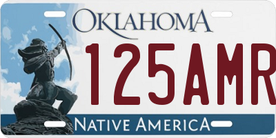 OK license plate 125AMR