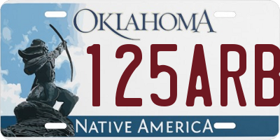 OK license plate 125ARB