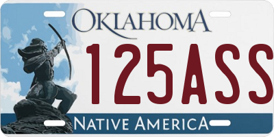 OK license plate 125ASS
