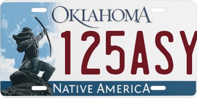 OK license plate 125ASY