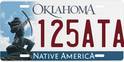 OK license plate 125ATA
