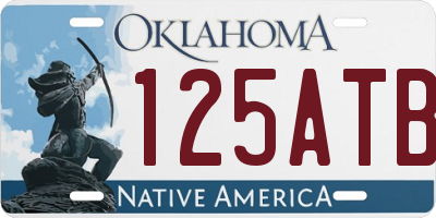 OK license plate 125ATB