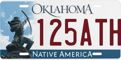 OK license plate 125ATH