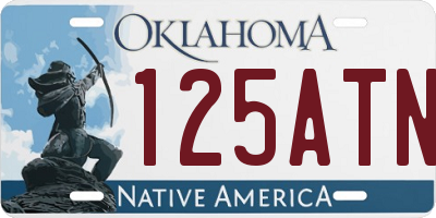 OK license plate 125ATN