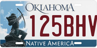 OK license plate 125BHV