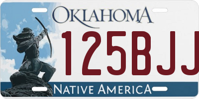 OK license plate 125BJJ