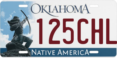 OK license plate 125CHL