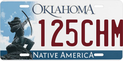 OK license plate 125CHM