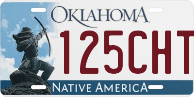 OK license plate 125CHT