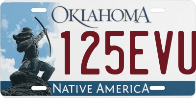 OK license plate 125EVU