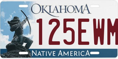 OK license plate 125EWM